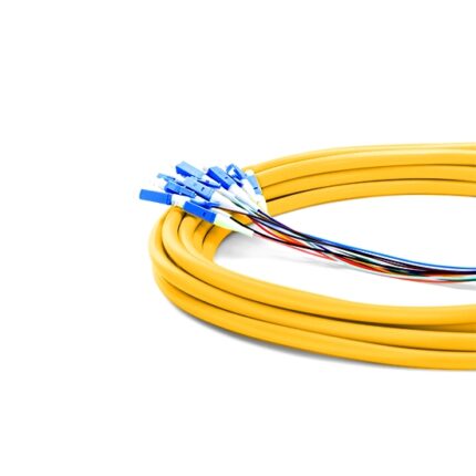 Customized 4 Fibers OS2 Single Mode LC/SC/FC/ST/LSH Indoor Tight-Buffered Multi-Fiber Breakout Cable #21543